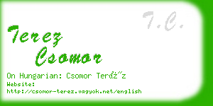 terez csomor business card